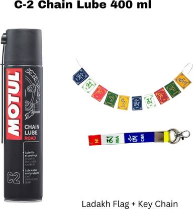 MOTUL C2 Chain Lube+Flag + Key Chain MC CARE C2 CHAIN LUBE ROAD Chain Oil