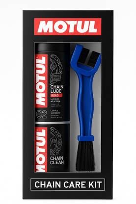 MOTUL Chain Lube Road C2 (150 ml) | Chain Cleaner C1 (150 ml) | Chain Cleaner Brush | Chain Oil