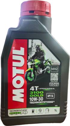 MOTUL New-4T 3100 GOLD 10W-30 1LTR Synthetic Blend Engine Oil