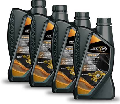 CELLFORCE 10W40 Bike Engine Oil Superior Lubrication for 4-Stroke Engines | High Performance Engine Oil