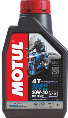 MOTUL 3000 4T Plus20W-40HC-TECH Mineral Engine Oil