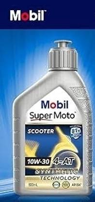 MOBIL Scooter 10W-30 4-AT Synthetic for Scooties Mobil super Moto scooter 10w-30 Synthetic Blend Engine Oil