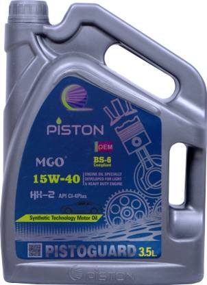 piston 15W-40 API CI-4 Plus For Petrol,Diesel & CNG Cars Full-Synthetic Engine Oil