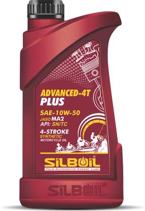 SILBOIL ADVANCED 4T -PLUS 10W-50 ( API: SN/TC) ( JASO: MA-2) High Performance Full-Synthetic Engine Oil