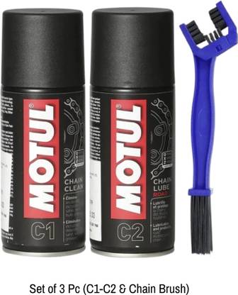 MOTUL C1-C2 & BRUSH C1-C2 150ml with Chain Brush Chain Oil