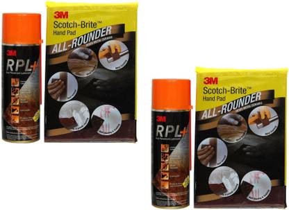 manohar Rust Penetrant Lubricant Plus 400ml with Fee Scotch-Brite Handpad - Pack of 2 Chain Oil