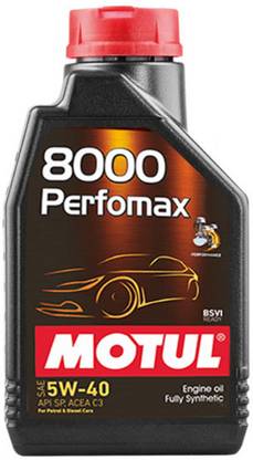 MOTUL 8000 Perfomax 5W40 Engine Oil For Car - 1 L 5W40 Full-Synthetic Engine Oil