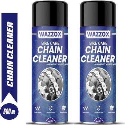 WAZZOX Premium Bike Chain Cleaner / Degreaser Spray For Motorbike & Bicycle Chain Cleaner | Shines & Protects Chain Oil