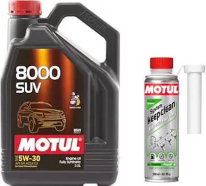MOTUL 8000 SUV 5W30(3.5lit)+SYSTEM KEEP CLEAN GASOLINE(300ml)Combo Full-Synthetic Engine Oil