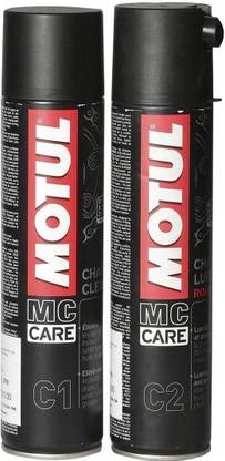 MOTUL Chain Cleaner C1 (400 ml) & Chain Lube Road C2 (400 ml) | Chain Oil