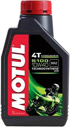 MOTUL 5100 4T Technosynthese 10W-40 API SL/SJ/SH/SG for Bikes - - Synthetic Blend Engine Oil