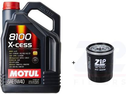 MOTUL 8100 XCESS-5W-40 & Oil Filter Combo for Maruti BALENO (petrol old) Full-Synthetic Engine Oil