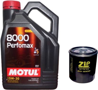 MOTUL 8000 Perfomax 5W-30 & Oil Filter Combo for Maruti ERTIGA (PETROL) - Full-Synthetic Engine Oil