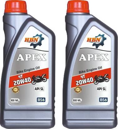 HBN APEX 20W40 SL 900 ML APEX 20W40 SL 900 ML Full-Synthetic Engine Oil