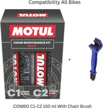 MOTUL C1-C2 & BRUSH C1-C2 150ml with Chain Brush Chain Oil