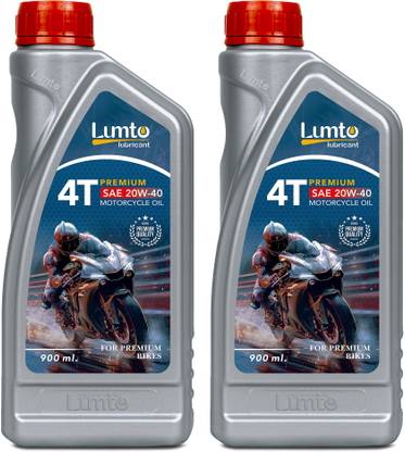 LUMTO 4T Premium 20W40 4T 900ml P2 for Bikes High Performance Engine Oil