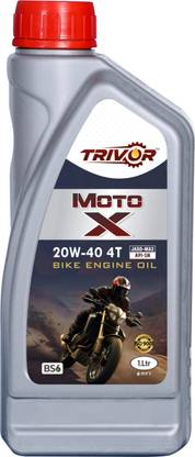 trivor MotoX 20W40 1Ltr MOTO X 20W40 APS-SN High Performance Synthetic bike Engine Oi High Performance Engine Oil