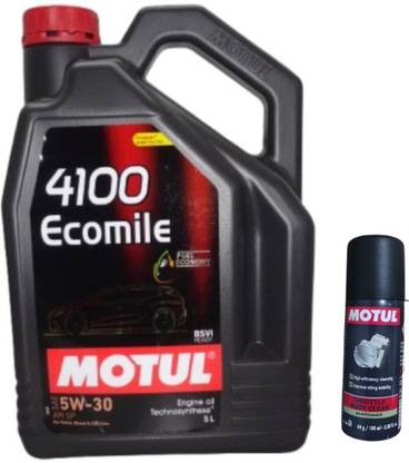 MOTUL 4100 Ecomile 5W30 With Throttle Combo 5w30 Full-Synthetic Engine Oil