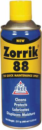 Pidilite ZORRIK-88 to Protects Metal from Rust, Corrosion and Removes Oil, Dirt, Grease Grime 311 G Grease