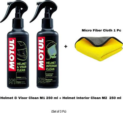 MOTUL MC CARE M1-M2 with Micro Fibre Cloth MC CARE M1-M2 Helmet Visor & Interior Clean Synthetic Blend Engine Oil