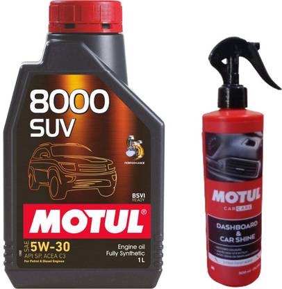 MOTUL 8000 SUV 5W30(1lit)+Dash board(500ml) Combo Full-Synthetic Engine Oil