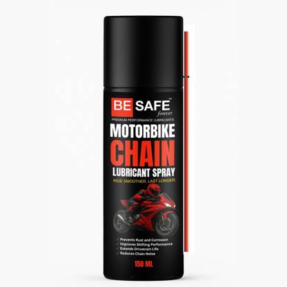 BE SAFE Forever Motorbike Chain Lubricant Spray, Anti-Rust, Improves Shifting Performance, Noise Chain Oil
