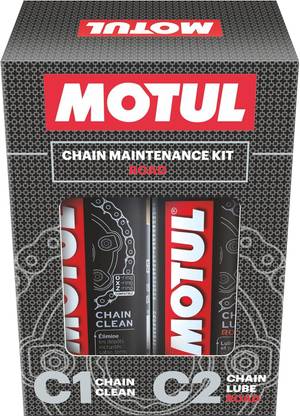 MOTUL Chain Cleaner C1 (150ML) & Chain Lube C2 (150ML) Combo for Bike Chain Oil
