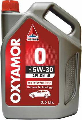 Aeronix oxyamor 5w-30 fully synthetic engine oil for all types of cars with diesel, petrol, C.N.G Engines Full-Synthetic Engine Oil