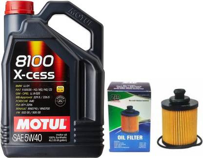 MOTUL 8100 XCESS-5W-40 & Oil Filter Combo for Maruti ERTIGA (DIESEL) Full-Synthetic Engine Oil