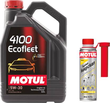 MOTUL 4100 ECOFLEET 5W30(3.5l)+SYSTEM KEEP CLEAN DIESEL(300ml)combo Technosynthese (Semi Synthetic)