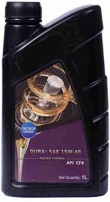 George Oakes DURA+ SAE 15W-40 Synthetic Engine Oil | Premium Engine Protection & High-Performance Advanced Lubricant for Trucks & Cars | API CF4 | Heavy Duty Engine Oil