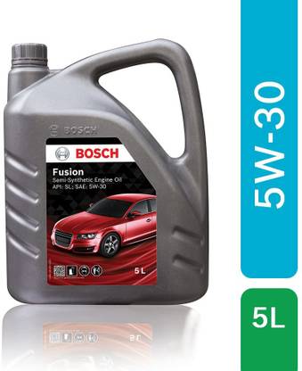 BOSCH Fusion API SL SAE 5W-30 Semi Synthetic Engine Oil for Passenger Cars (5 L) High Performance Engine Oil