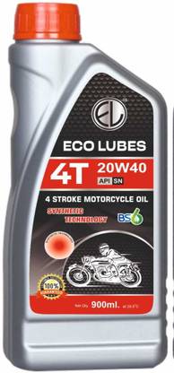 ECO LUBES API SN ECO LUBES API SN 4T 20W40 SN High Performance Engine Oil (900ML,Pack Of 1) High Performance Engine Oil