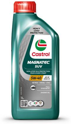 Castrol MAGNATEC SUV 5W-40 Full Synthetic Engine Oil for Petrol, CNG and Diesel SUVs Full-Synthetic Engine Oil