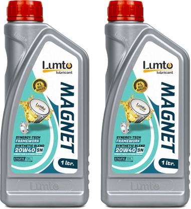 LUMTO MAGNET 20W-40 API SN 1 LTR P2 For Bike High Performance Engine Oil