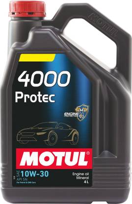 MOTUL 4000 Protec 10W-30 (4L) API SN Mineral Engine Oil Mineral Engine Oil