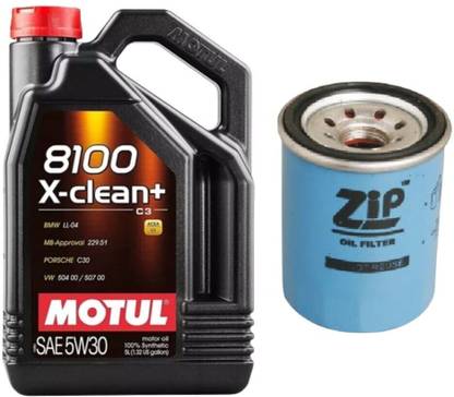 MOTUL 8100 XCLEAN 5W30 ENGINE OIL & OIL FILTER FOR CIVIC Full-Synthetic Engine Oil