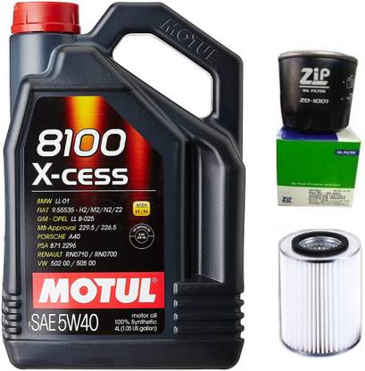 MOTUL 8100 XCESS-5W-40, Oil & Air Filter Combo for Maruti VAN (PETROL) Full-Synthetic Engine Oil