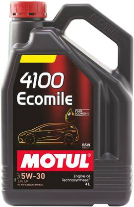 MOTUL 4100 Ecomile SAE 5W-30 Synthetic Blend Engine Oil