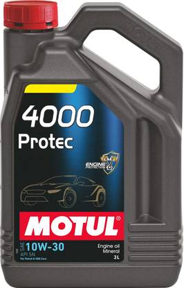 MOTUL 4000 Protec 10W-30 (3L) API SN Mineral Engine Oil Mineral Engine Oil