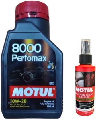 MOTUL 8000 perfomax 0w20 with leather clean combo 0W20 Full-Synthetic Engine Oil