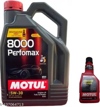MOTUL 8000 PERFOMAX 5W30(3.5lit)+Engine flush(250ml)Combo - Full-Synthetic Engine Oil