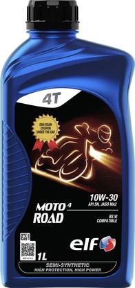 Elf Road 10W-30 Synthetic Blend Engine Oil