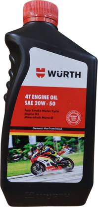 Wurth 20w-50 Engine Oil for Motorbikes Heavy Duty Engine Oil