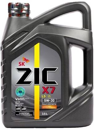 SK ZIC X7 LS 5W-30 API SN Plus with VHVI Technology ZIC X7 5W30 3.5 L Full-Synthetic Engine Oil