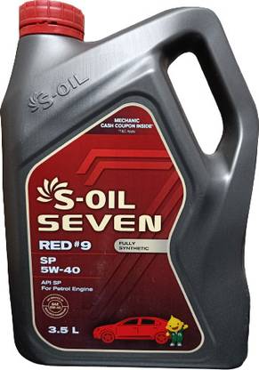 S-OIL SEVEN Red #9 SP 5w40 Full-Synthetic Engine Oil