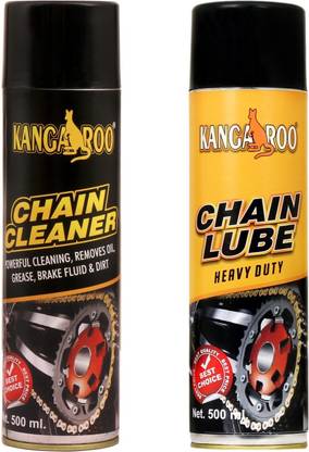 KANGAROO c Chain Lube and Chain Cleaner Lubricant Spray 500 ml Each Chain Oil