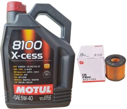 MOTUL 8100 XCESS 5W40 ENGINE OIL & OIL FILTER FOR COROLLA ALTIS Full-Synthetic Engine Oil
