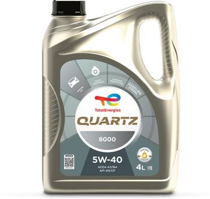 Total Energies Quartz 8000 5W-40 Full-Synthetic Engine Oil