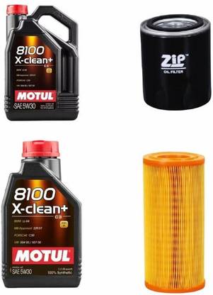 MOTUL 8100 XCLEAN 5W30 ENGINE OIL & OIL -AIR FILTER FOR BOLERO Full-Synthetic Engine Oil